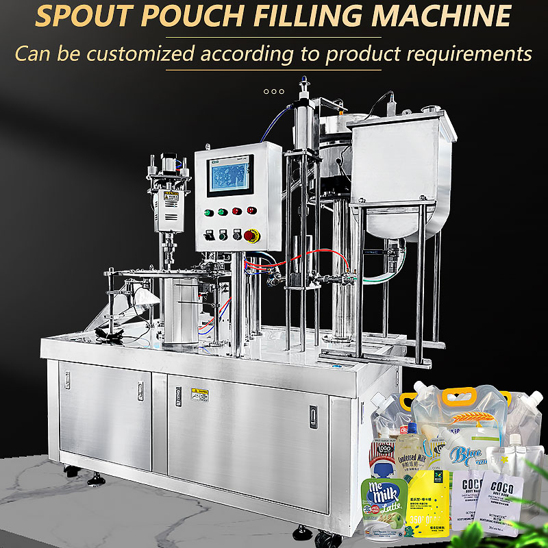 Doy pouch fill and seal machine spout pouch liquid filling machine drink packing capping machine