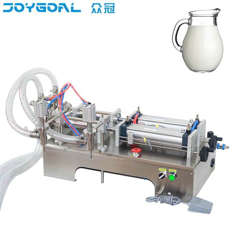 semi automatic double head water bottle filling machine liquid 50ml