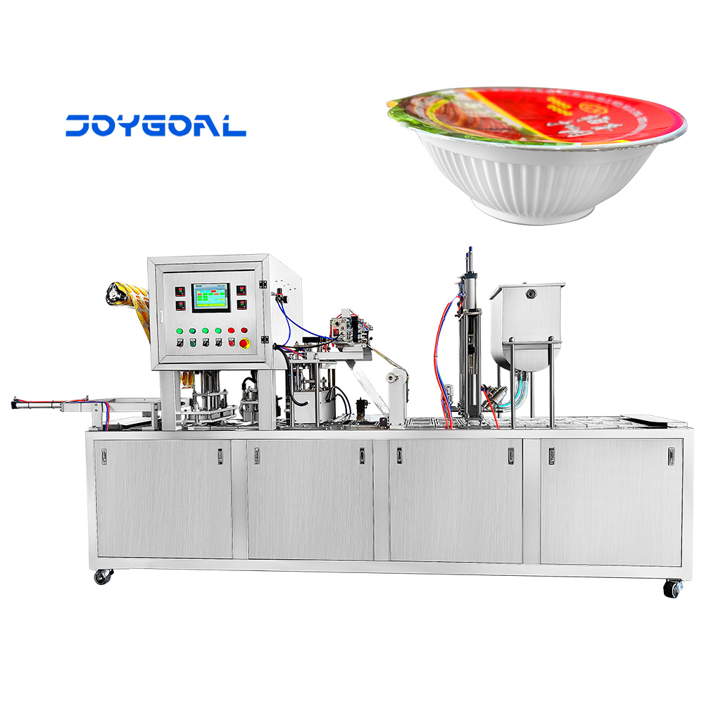 Tray Sealer Fresh Fish Tray Automatic Vacuum Filling Sealing Packing Machine